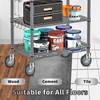 Besitu 4 inches Casters for Wire Shelving Racks, Heavy Duty