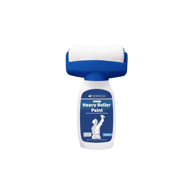 Quick-Dry White Wall Repair Roller -(17 oz/500ml) Portable Coating Tool