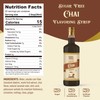 ChocZero Chai Flavoring Syrup, Sugar Free, Monk Fruit Sweetened, Prebiotic