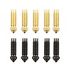 ULXIOM 0.4mm M6 3D Printer Nozzle Extruder, 5 Pcs Hardened