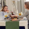BALCONY & FALCON Green Table Runner for Dining Room Washable