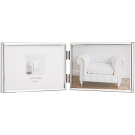 LADONNA SK1-SDY Radonna Living Photo Frame, Silver, L Size x 2, Horizontal