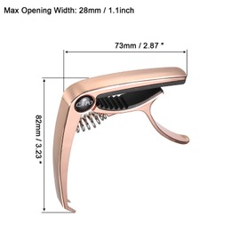 MECCANIXITY Guitar Capo Aluminum Alloy Rose Gold for Acoustic Guitar, Electric Guitar, Bass, Pack of 1