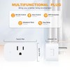 2 Pack Matter Smart Plug, 15A Wi-Fi Outlet Compatible with