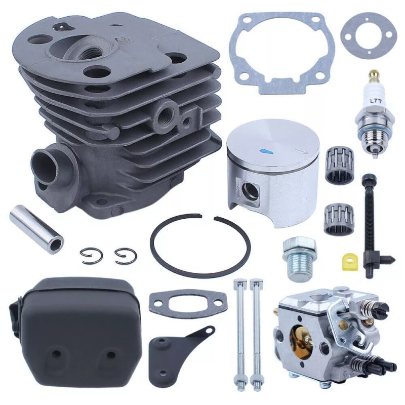 Adefol Cylinder Piston Carburetor Muffler Bolt Kit for HUSQVARNA 51