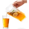 Komax Large Plastic Water Pitcher with Lid Square Water Carafe