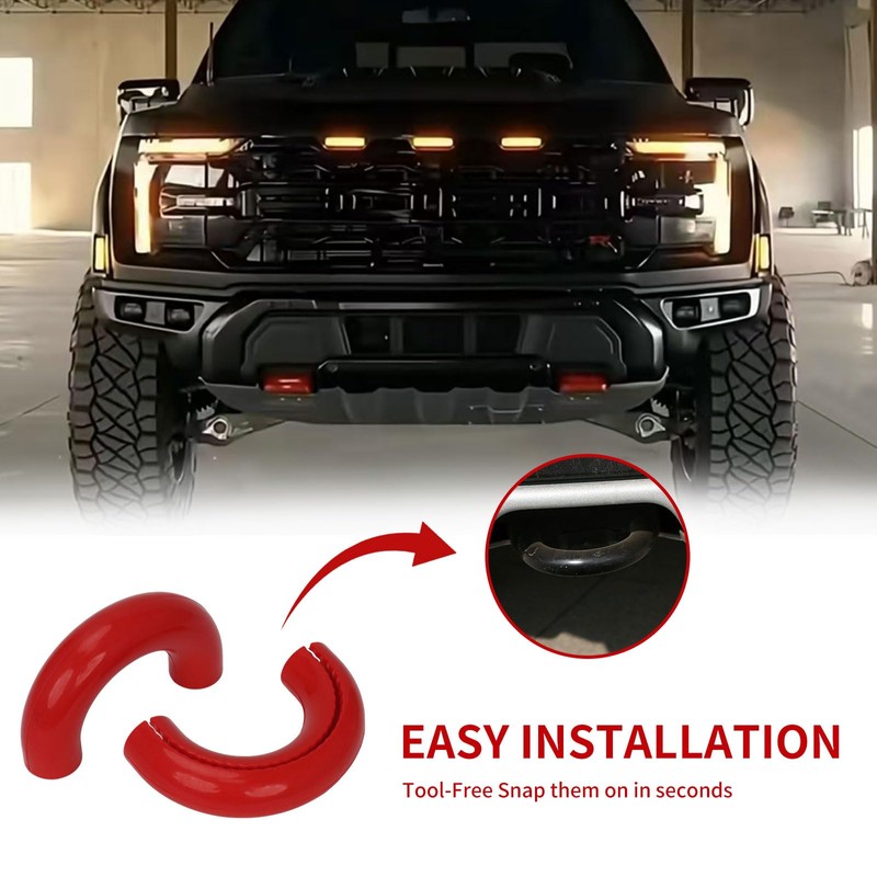 Tow Hook Covers Compatible with Ford F-150 Accessories (2004–2025), Ford