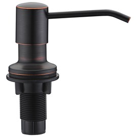 BZOOSIU Modern Stainless Steel Oil Rubbed Bronze Soap Dispenser for Kitchen Sink Built in Design Hand Soap Dispenser with Large 17 oz Bottle