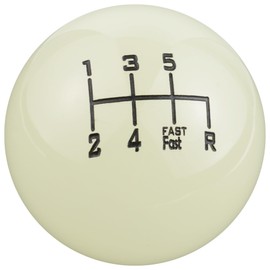 Padaodao 5 Speed Stick Knob Car Gear Knobs Shifter Lever Head for Most Manual Transmission Vehicles SUV Trucks, White and Grey