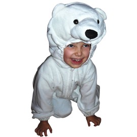 Polar Bear Outfit, F24 size 80-134, for small children, babies and children, polar bear costumes for carnival, toddlers carnival costumes, children's fancy dress costumes, birthday gift, Christmas gift.