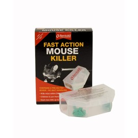 Rentokil Fast Action Mouse Killer 2 Pre-Baited Boxes