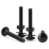 20 Sets 5/16-18 x 2" Black Carriage Bolts Screws and