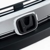 PIT66 Front Upper Bumper Hood Black Chrome Grille Compatible with