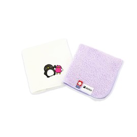 Imabari Towel Certified, Gura & Sora Embroidered Hand Towel, Soft and Gentle on the Skin (White)