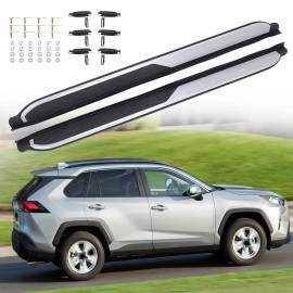 Cequent Unbranded Fits 2019-2023 Toyota RAV4 a Set Door Step Running Boards Side Step Nerf Bar