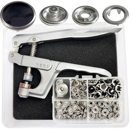 Pearl Press Studs with Pliers Metal Press Stud, Jersey Press Studs for DIY Crafts Children's Clothing Western Shirt, Handmade, Clothing Repair