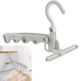 Folding Hanger, Folding Hanger, Indoor Clothes Dryer, Wall Mounted, Clothes Hanger, 5 Holes, Easy Assembly, Travel Hanger, Multifunctional, Convenient, Space Saving, Portable, For