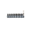 Makita 8-Piece Impact Socket Set, 1/4-inch Drive, 6-13mm with Hex