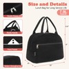 FlowFly Lunch Bag for Women Insulated Lunch Box Corduroy Lunch
