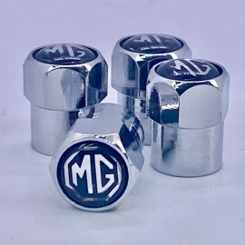 Newstar MG Midget GT MGB TF ZR 1100 ZS convertible wheels Chrome Valve stem caps covers