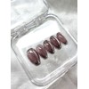 Rose Silver Nail Tips - Stiletto / 로즈 실버 네일팁