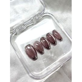 Rose Silver Nail Tips - Stiletto / 로즈 실버 네일팁 - 스틸레토
