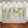 Mocsicka Wedding Flower Backdrop Wall Floral Bridal Shower Backdrops for