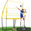 Volleyball Training Equipment, Adjustable Height Volleyball Net for Backyard Training