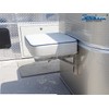 SeaLux Folding Brackets 12" Long Stainless Steel Shelf, Bench, Table
