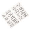 Words Clear Stamp Greeting Words Pattern Transparent Silicone Stamps for