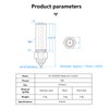 3Pcs Hardened Steel Nozzle 3 Holes High Flow 1.75mm Long