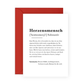 Central 23 Cute Valentine's Day Card for Couples - Heart Man - Cute Greeting Card for Husband Wife Men Women - Wedding Birthday Anniversary Card