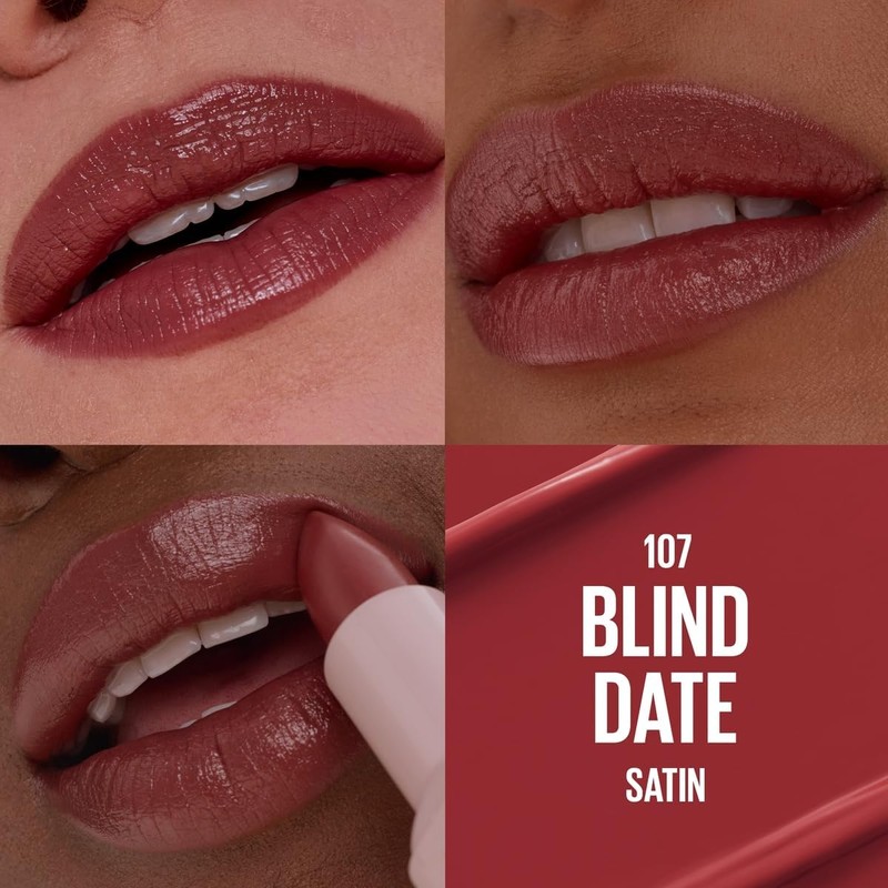 Maybelline Serum Lipstick Labial en Barra Hidratante Satin Blind Date
