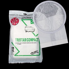 Compact Tristar Vacuum Paper Bag for All Models 12 Pack SVB Better Quality Also FITS All Models of AIR Storm and Patriot (2PK)