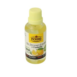 Pickerd Organic Lemon Extract with Natural Flavours of Lemon in a Highly Concentrated Form Alcohol & Sugar Free 50 ml