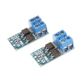 NOYITO 400W 15A Dual MOS Transistor Driving Module DC 5-36V FET Trigger Switch Board 0-20KHz PWM Electronic Switch Control DC Motor Speed Controller (Pack of 2)