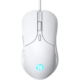 PoseiTun Wired Mouse with Ergonomic Design Silent USB Computer Mice White