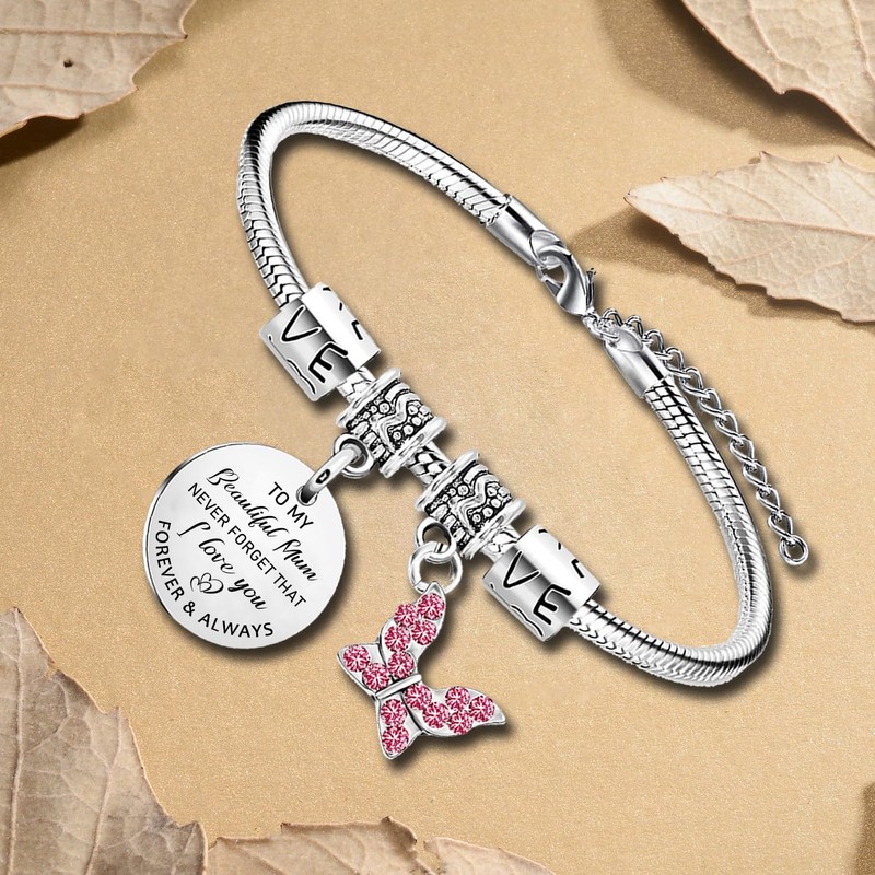 Waeceip Mum Bracelet Gifts for Mother Bracelet from Son and