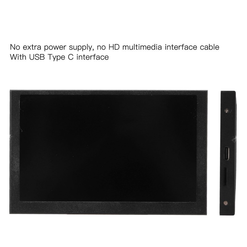 5in Display Screen 360 Degree Rotation Type C Monitor Multi