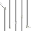 sourcing map 2Pcs Clear Elbow Fitting, 25mm/0.98" 2 Way Acrylic