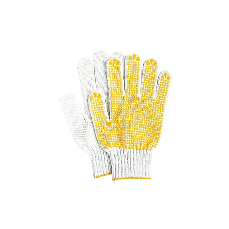 Otafuku Gloves #222 Anti-Sliding Work Gloves, Vinyl Hand, 7 Gauge,
