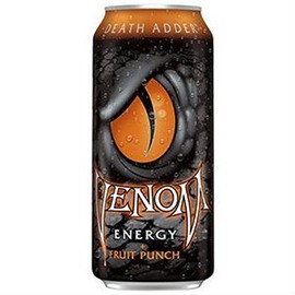 Venom Energy Death Adder Fruit Punch 16oz (Pack of 16)