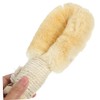 Healeved Sisal Body Scrubber Brush Wooden Handle Bath Brush for