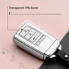 ZSPD Compatible with Acura Key Fob Cover Silver TPU Protector