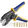 Haisstronica Crimping Tool for Non-Insulated Open Barrel Terminals Receptacles,AWG 22-10