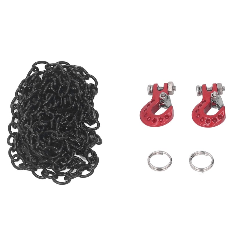 RC Car Tow Hook Trailer Chain Set Upgrade Part Decoration