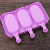 Mini Skater Purple Ice Cream Molds Silicone Ice Pop with