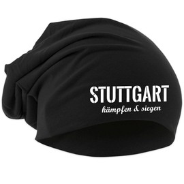 Stuttgart Fighting & Siegen Hat | Football Ultras Sport Unisex Beanie, black