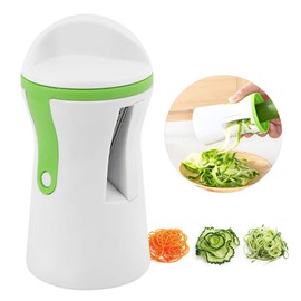 Vegetable Spiral Fruit Grater, Carrot Spiral Cutter, Cucumber Slicer, Courgette Spiral Cutter, Small Portable Kitchen Tool