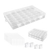 2Pack 36 Grids Plastic Embroidery Floss Cross Stitch Organizer Box